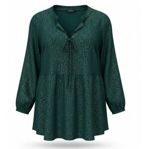Bloomchic Green Gold Blouse